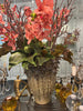 Vase ceramic rose blooms stone XXL