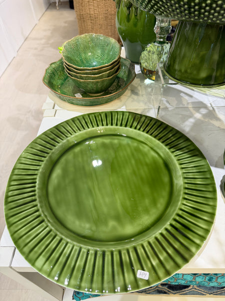 Green platter Large  D40