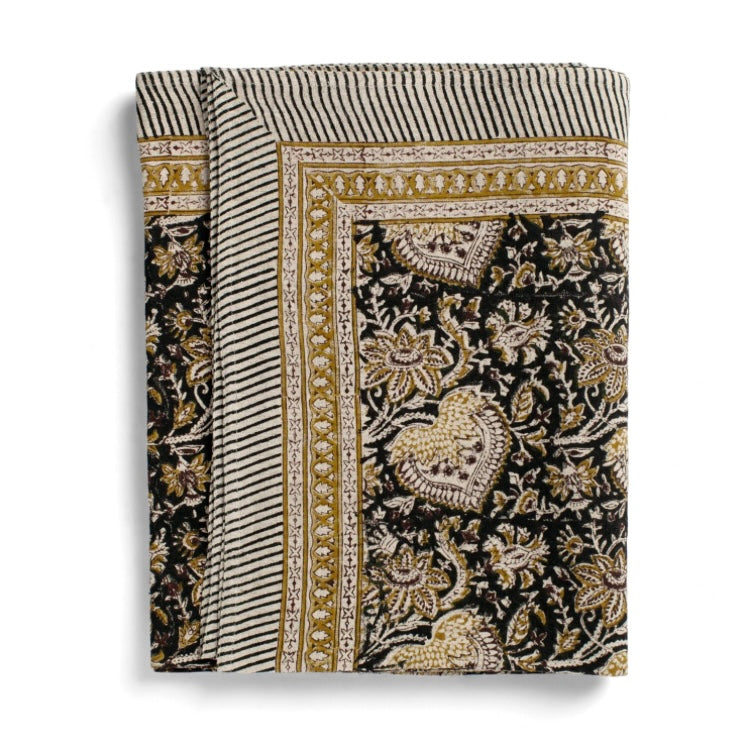 Tablecloth Round linen black 220cm