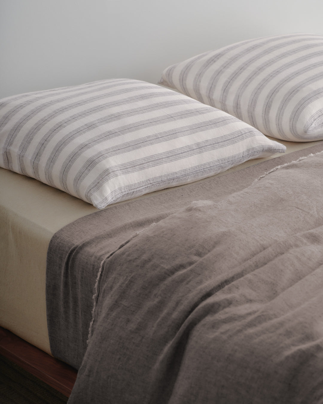 Hale Mercantile Basix Linen stripe Euro Cushion 65/65