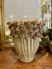 Vase ceramic rose blooms taupe  XL