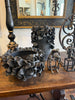 Bowl ruffle black ceramic