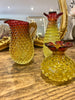 Bohemia hobnail set of 3