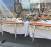 NEW SHIPMENT Demi lune table pair
