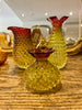 Bohemia hobnail set of 3