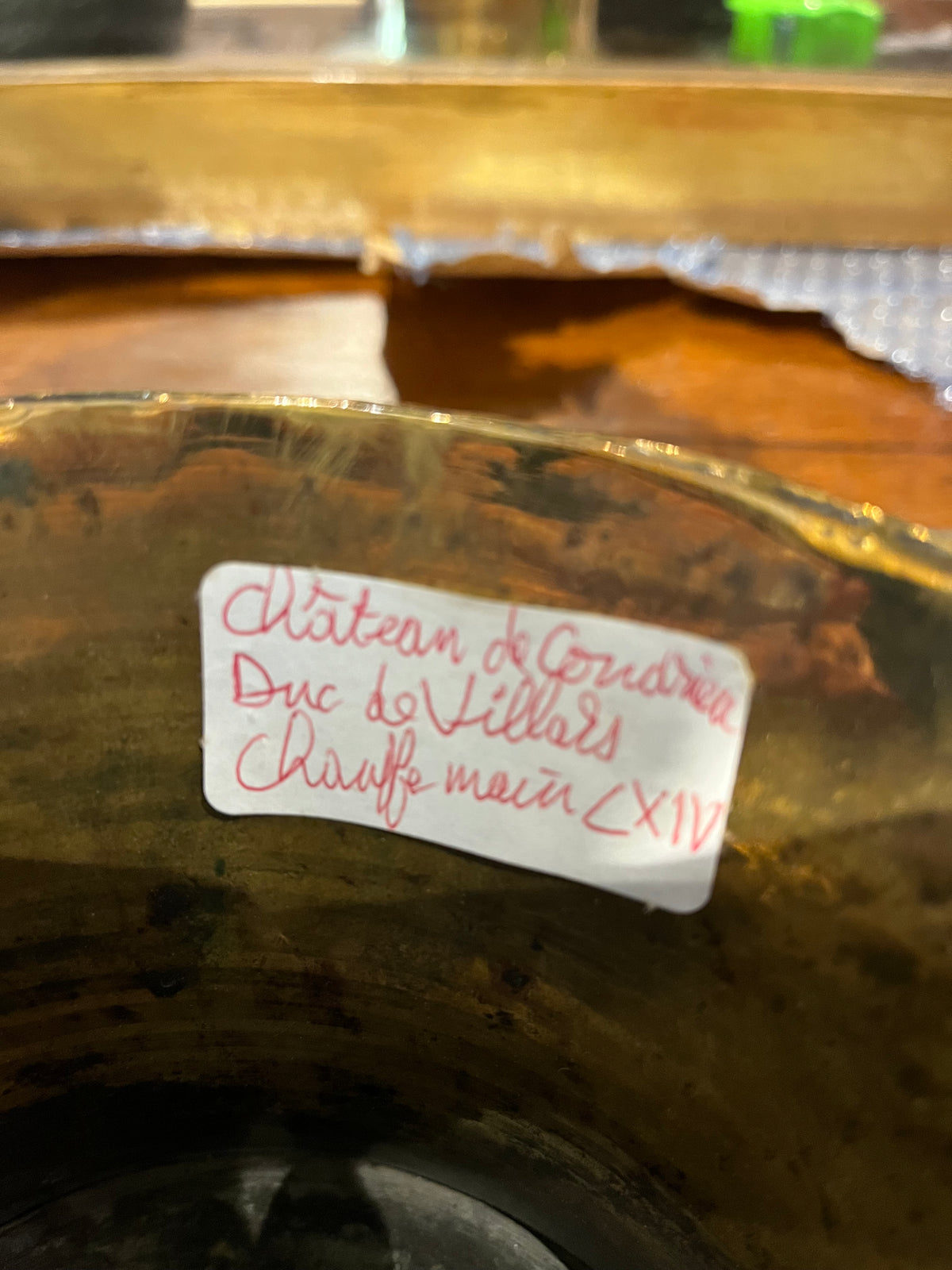 Brass French pot H23