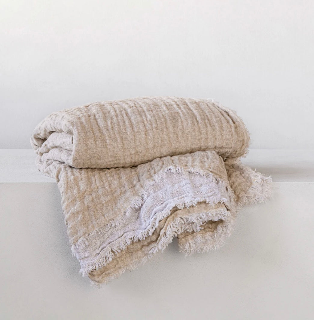 Hale Mercantile Throw Double linen