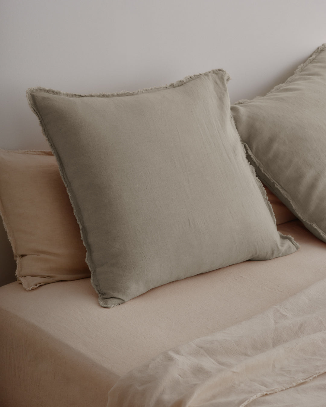 Hale Mercantile Cushion Euro Flocca Linen 65/65