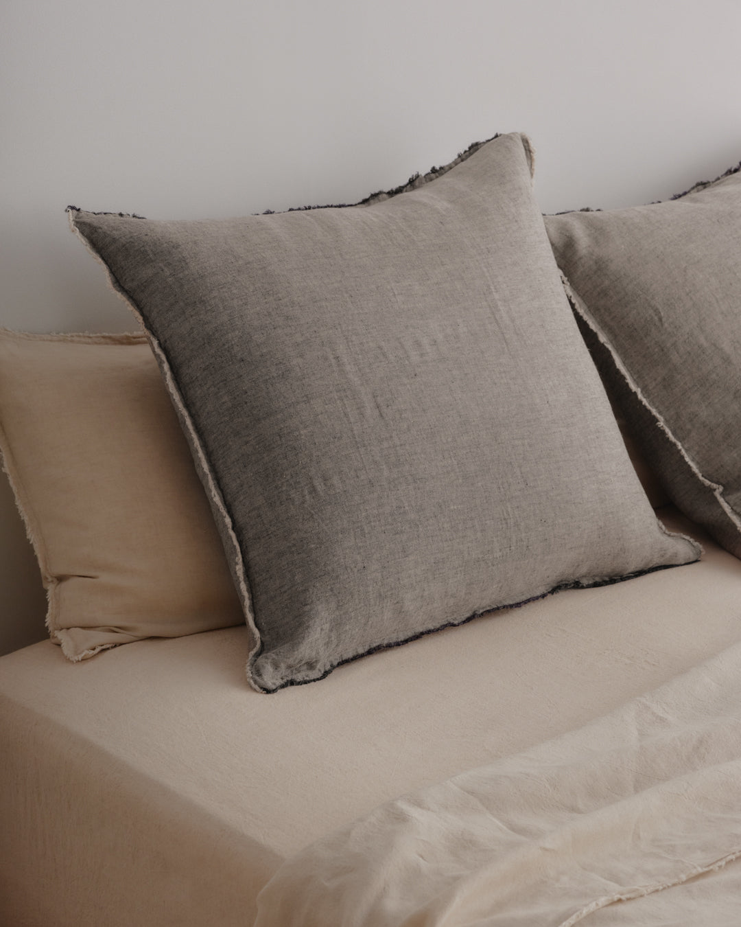 Hale Mercantile Cushion Euro Flocca Linen 65/65
