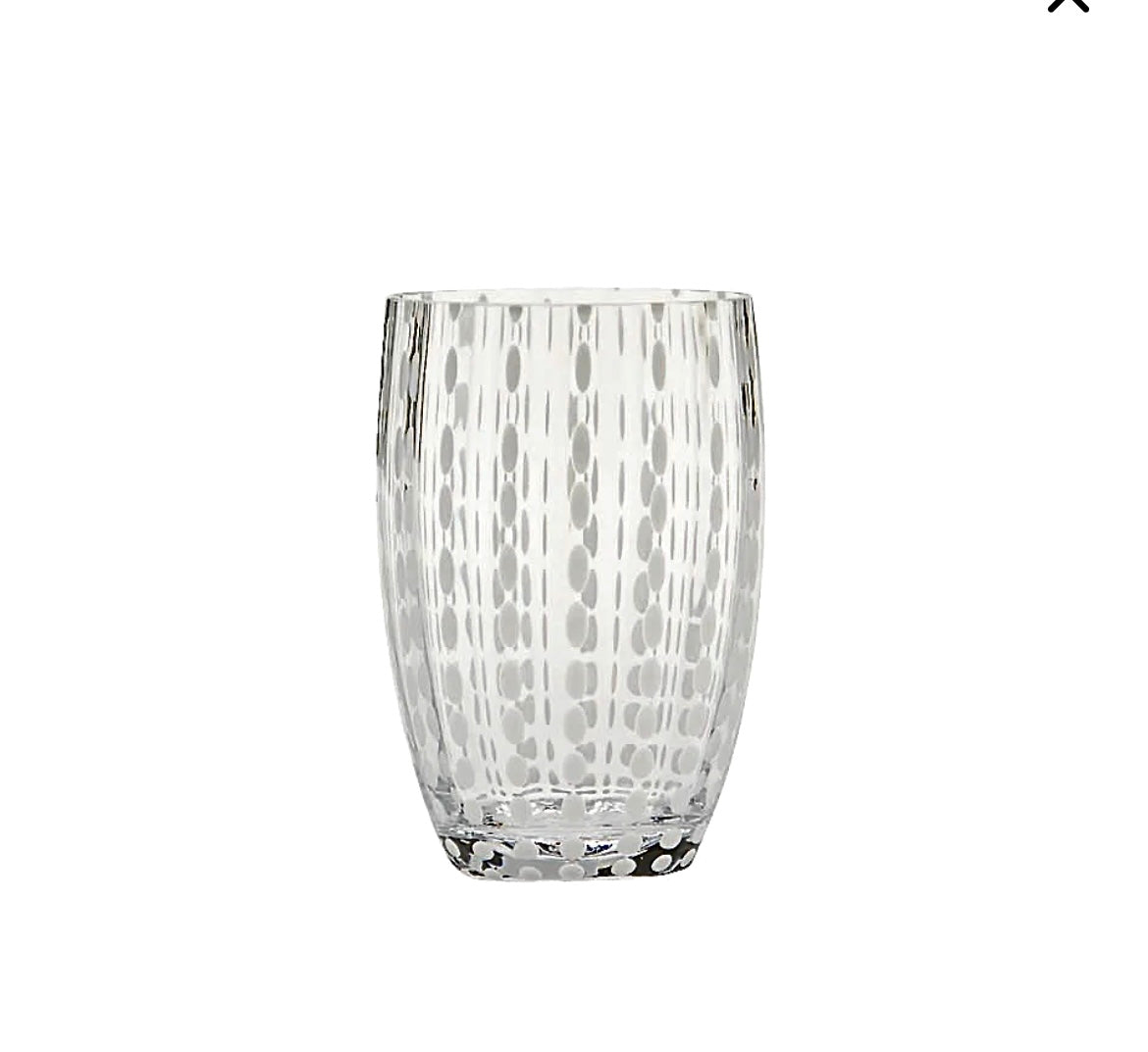 Tumbler Verona set of 6 white