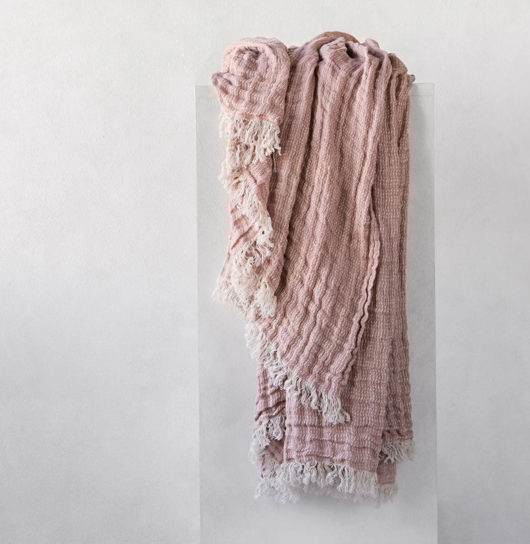 Hale Mercantile Throw crush linen