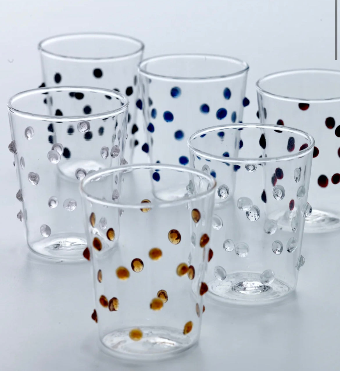 Tumbler dot set of 6 Green