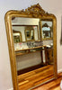 French Gilt Mirror crest top H181 W119