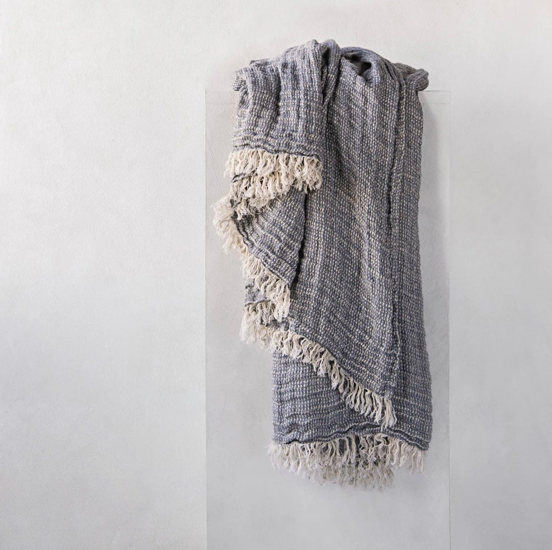Hale Mercantile Throw crush linen