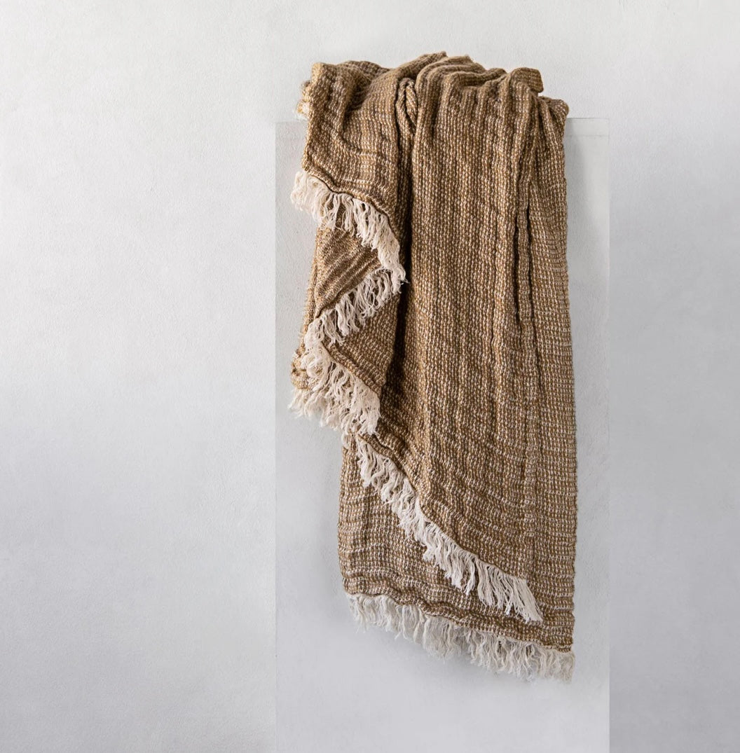 Hale Mercantile Throw crush linen