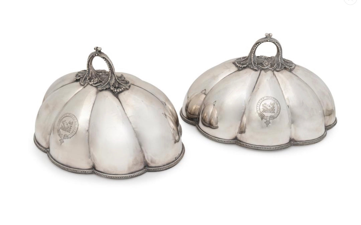 Silver Domes Sheffield plate.