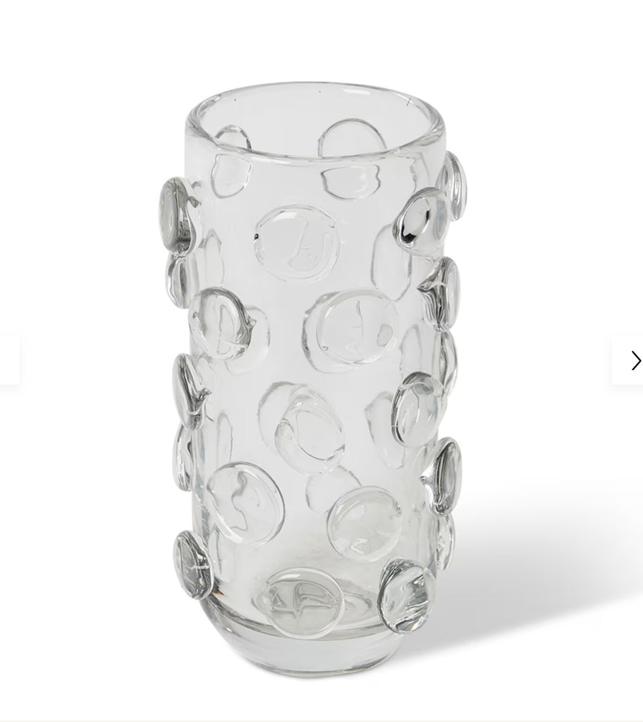 Vase bubble clear H30