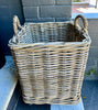 Basket on wheels square Medium