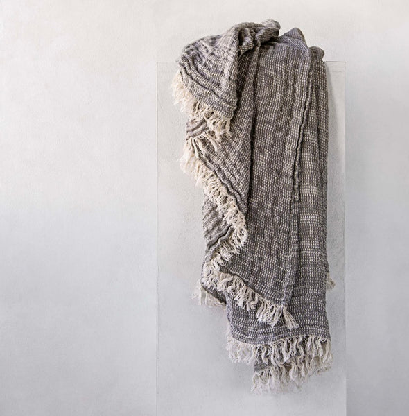 Hale Mercantile crush  linen throw