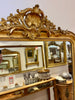 French Gilt Mirror crest top H181 W119