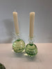 Ball candle holder Green