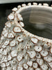 Vase ceramic barnacle egg shape white XL