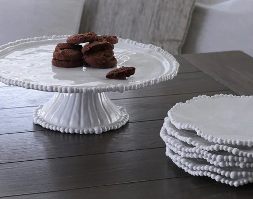 Melamine beaded cake stand
