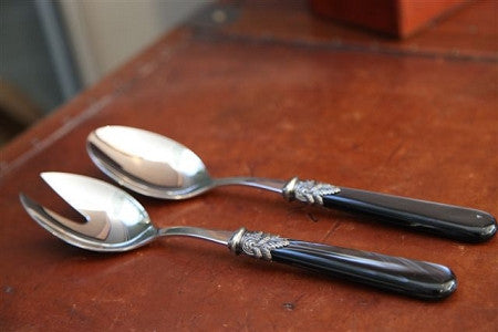Italian Salad Servers - Naples Charcoal