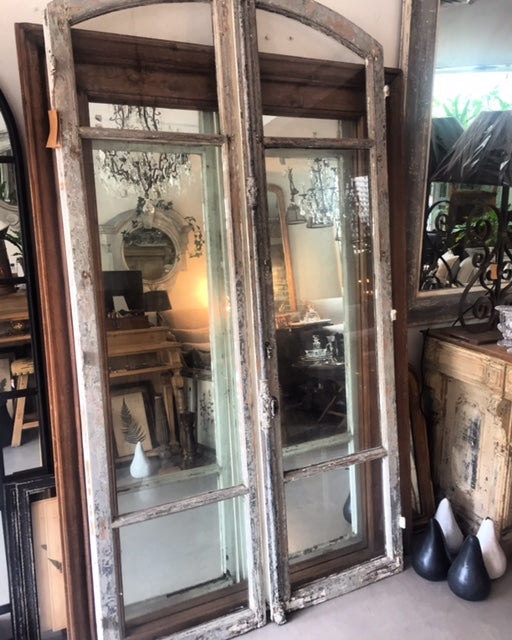 Door french double timber and Glass Door