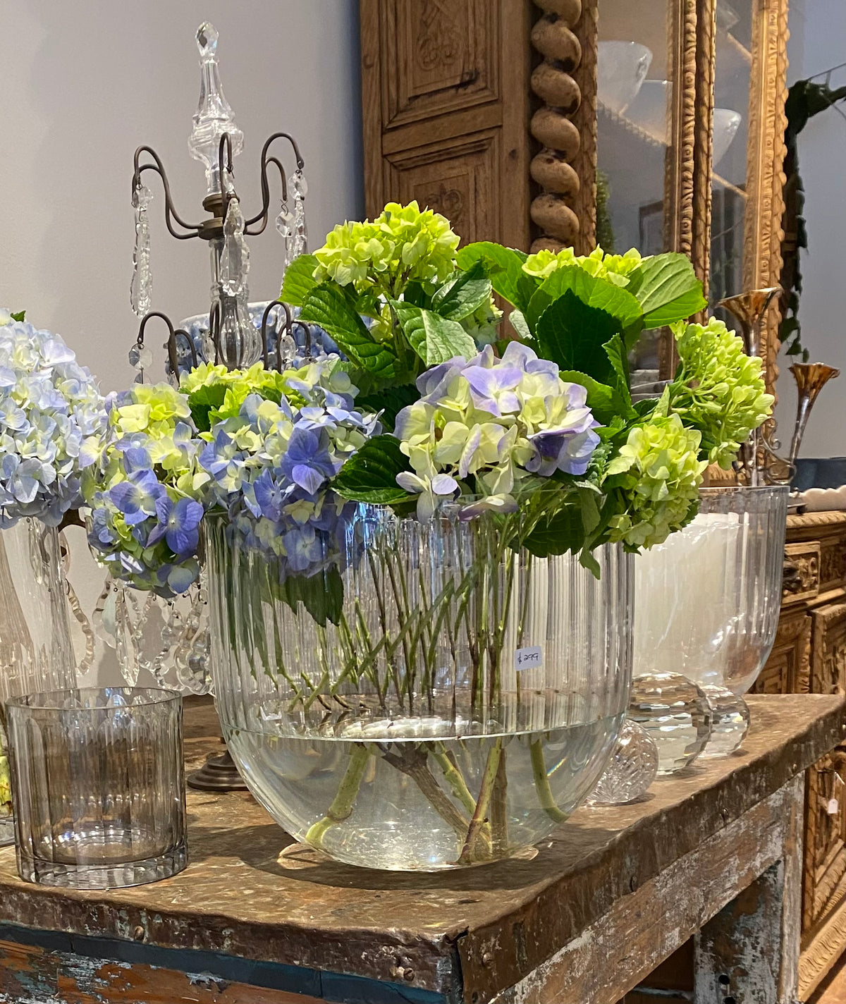 Vase Glass curved XL