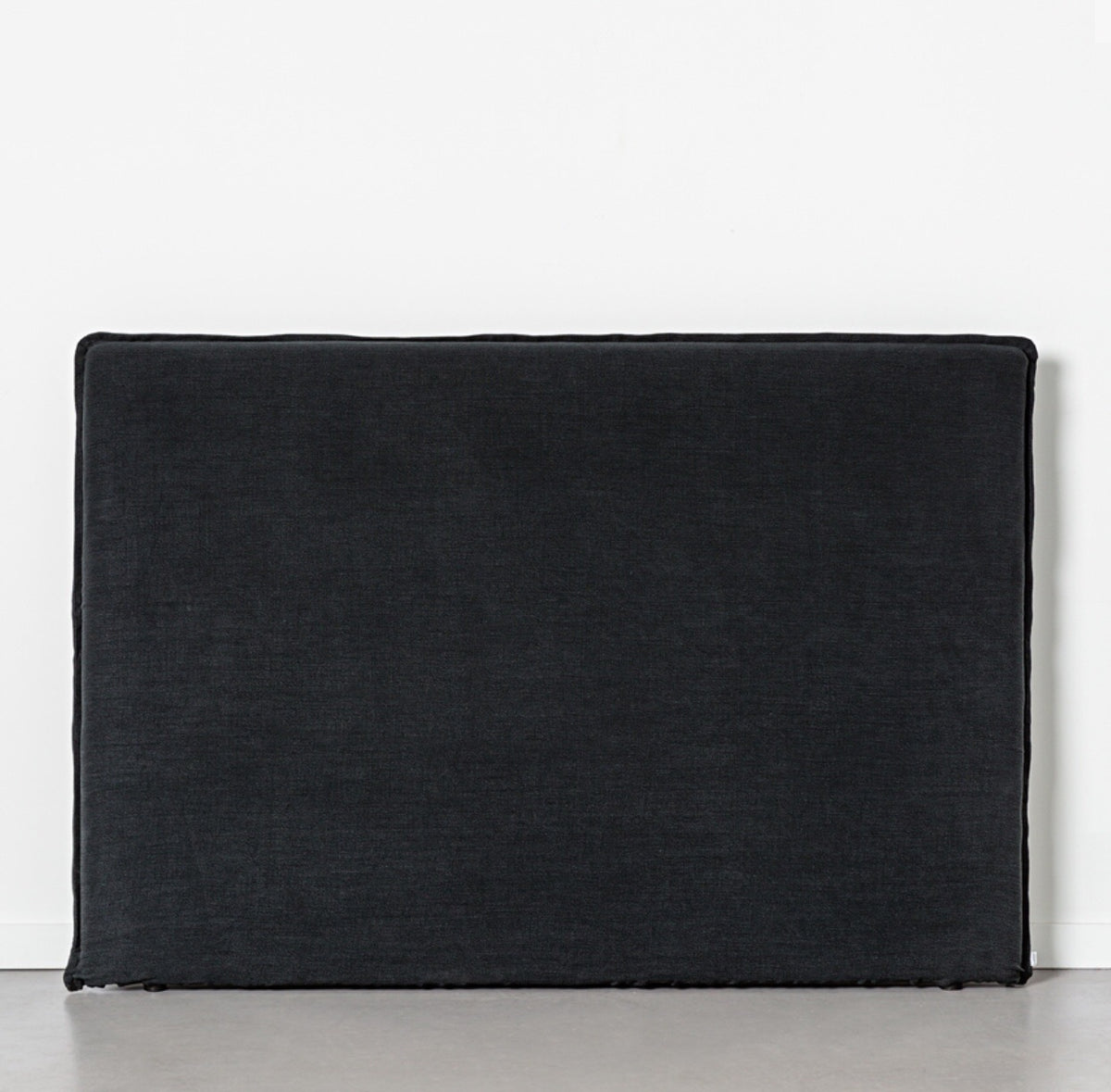 Bedhead slipcover granite