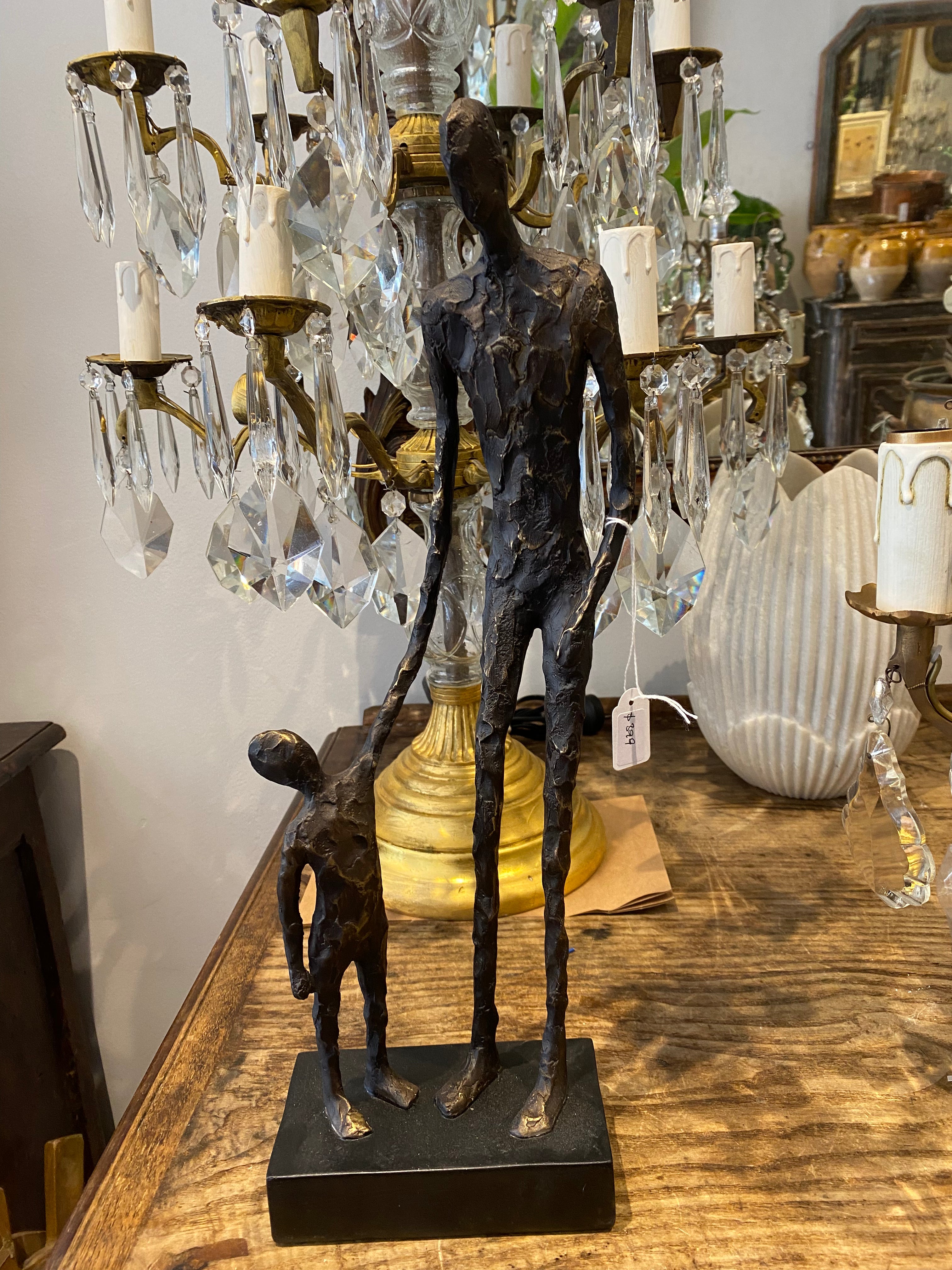Sculpture figure ‘father & son’