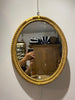 French mirror gilt oval beaded gilt mirror  H45