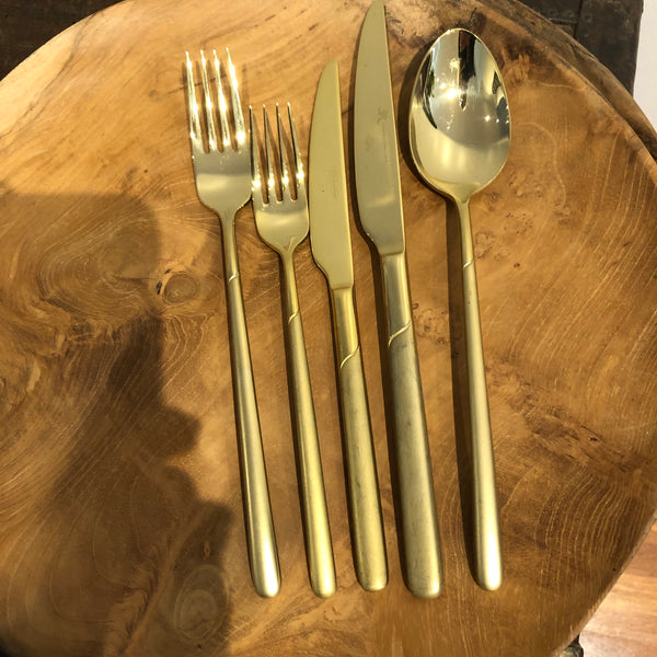 Italian set of Gold cutlery
