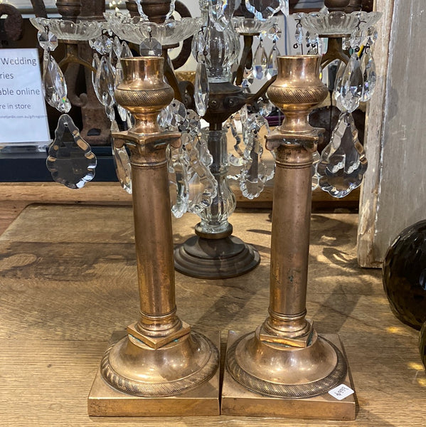 ✅Copper rose gold candlesticks