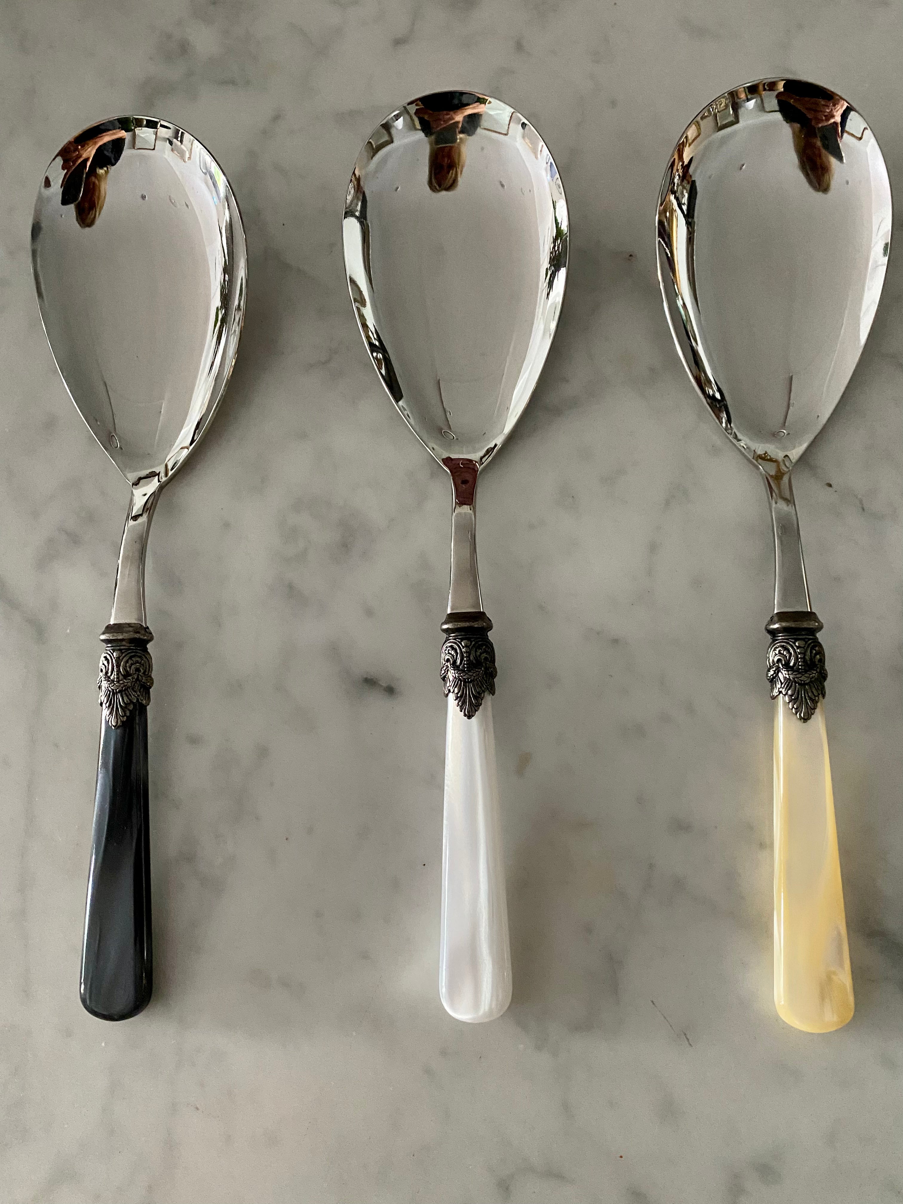 Italian Serving spoon - Charcoal Naples