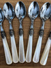 Italian set of 6 teaspoons - Ivory Naples