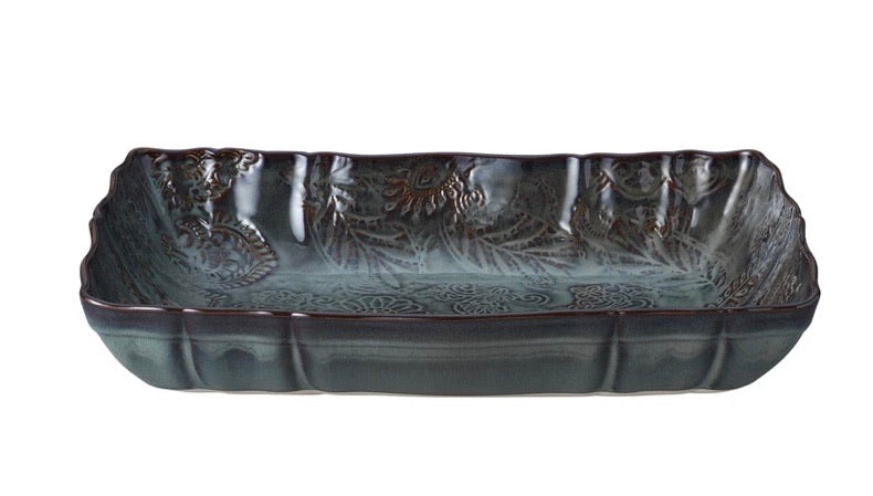 Sthal Ceramic rect dish L35cm