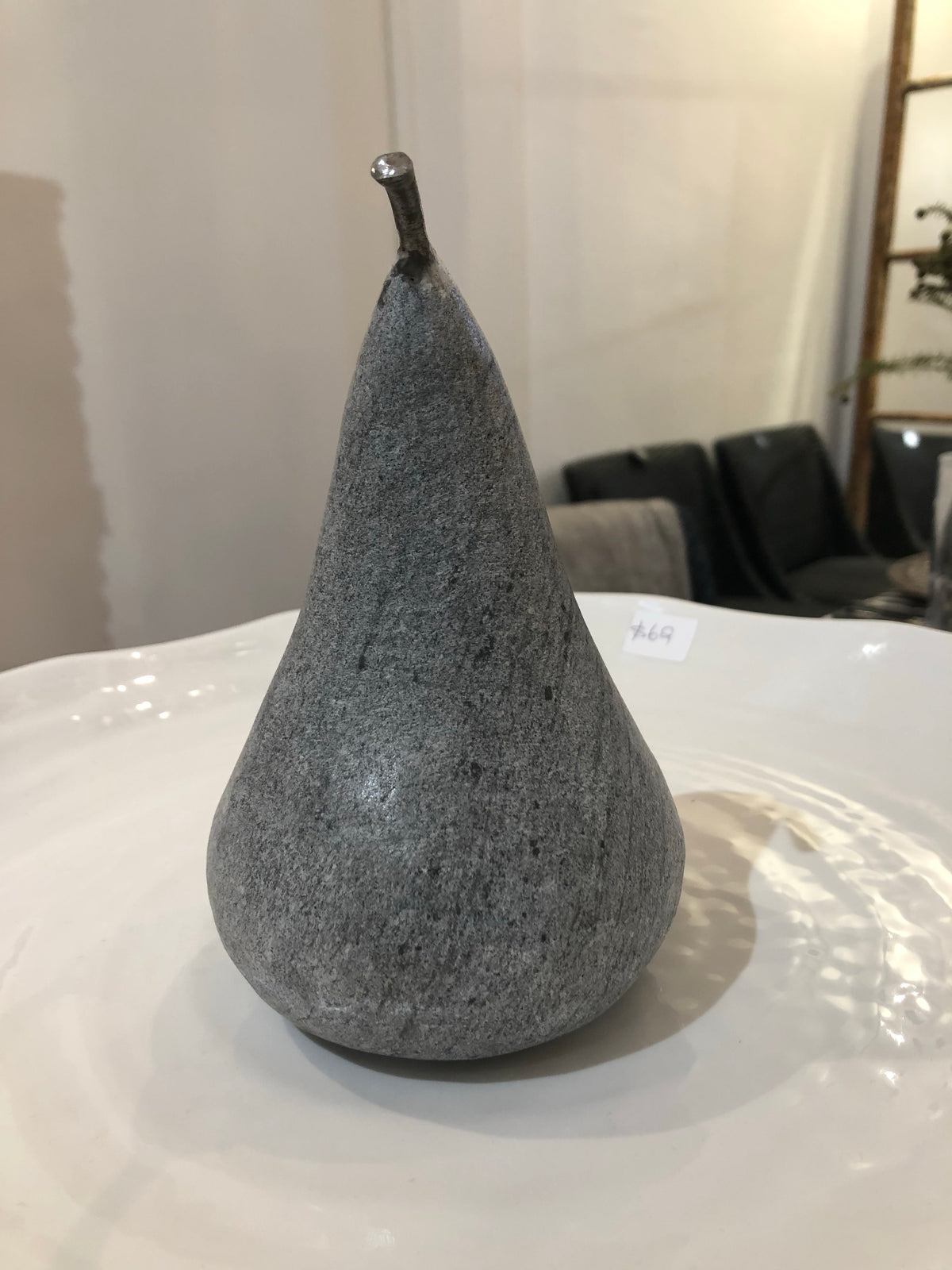 Marble Pear Large Grey